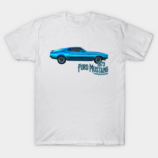 1973 Ford Mustang Fastback Coupe T-Shirt by Gestalt Imagery